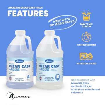 Alumilite Amazing Clear Cast Plus Epoxy Resin Kit for Crafts