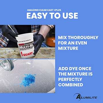 Alumilite Amazing Clear Cast Plus Epoxy Resin Kit for Crafts