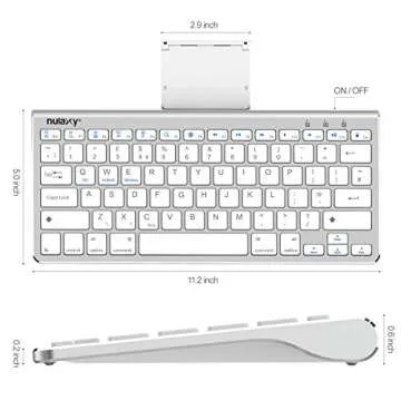 Nulaxy KM13 Portable Bluetooth Keyboard for iPad