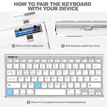 Nulaxy KM13 Portable Bluetooth Keyboard for iPad