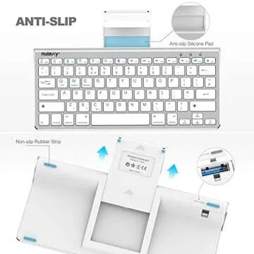 Nulaxy KM13 Portable Bluetooth Keyboard for iPad