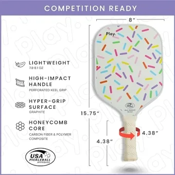 Play Paddles Cute Pickleball Paddle for Women - High Quality