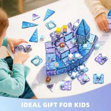 GobiDex 70PCS 2-in-1 Magnetic Frozen Tiles for Kids