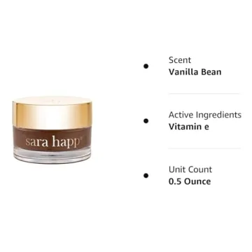 Sara Happ Vanilla Bean Lip Scrub for Dry Lips Care