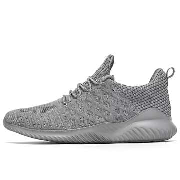 Luogoks Womens Slip On Running Shoes - Breathable Athletic Comfort