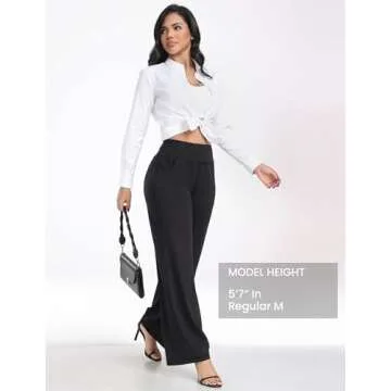 ESOFT Women's Wide Leg Yoga Pants - Comfy & Stylish