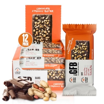 The GFB Chocolate Peanut Butter Protein Bars - Healthy Vegan Snack for All