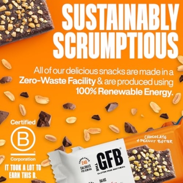 The GFB Chocolate Peanut Butter Protein Bars - Gluten Free & Vegan