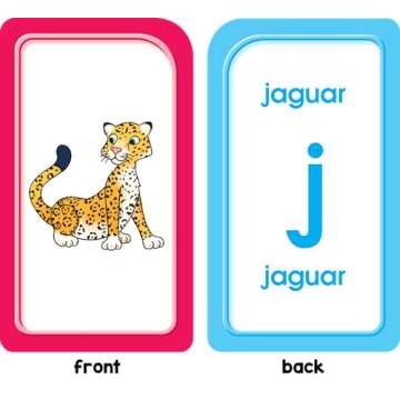 School Zone - Bilingual Alphabet Flash Cards - Ages 5+, Kindergarten to 1st Grade, ESL, Language Immersion, Phonics, ABCs, Alphabetical Order, and More (Spanish and English Edition) (Spanish Edition)
