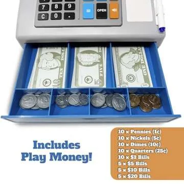 Dr. STEM Solar-Powered Cash Register Set for Kids