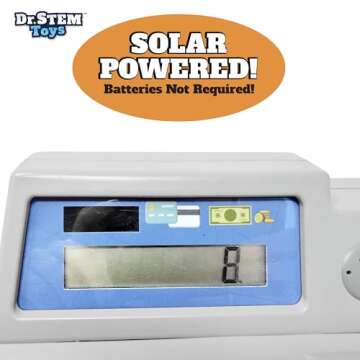Dr. STEM Solar-Powered Cash Register Set for Kids