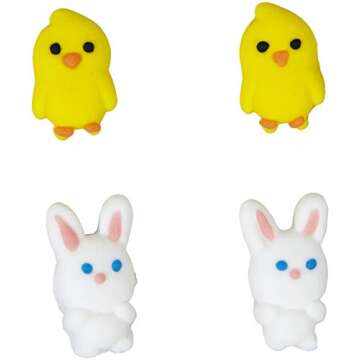 Wilton Icing Decorations, Mini Chicks and Bunnies for Creative Baking