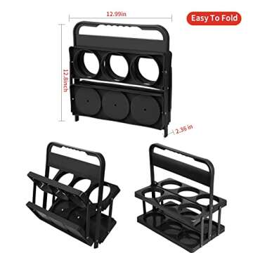 Portable Big Cup Drink Carrier - Sturdy & Foldable