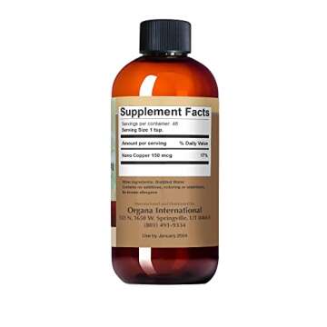 High Absorption Organa Liquid Copper - 30 PPM Supplement