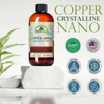High Absorption Organa Liquid Copper - 30 PPM Supplement