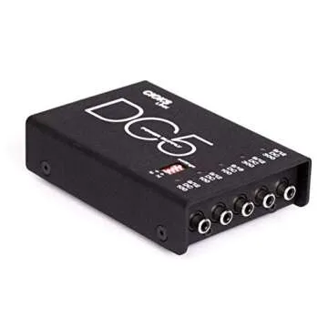 CIOKS DC5 Link 9V / 12V / 18V DC Universal Power Supply with 5 Isolated Outputs and 10 Flex Cables for Effect Pedals - Compatible with Temple Audio and Pedaltrain Nano / Mini / Metro Pedalboards