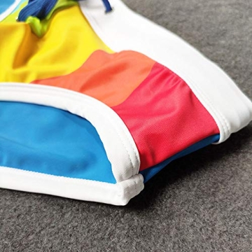 Stylish Men's Rainbow Swim Briefs for Summer Fun