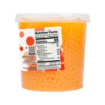 Tea Zone 7 lbs Peach Popping Pearls