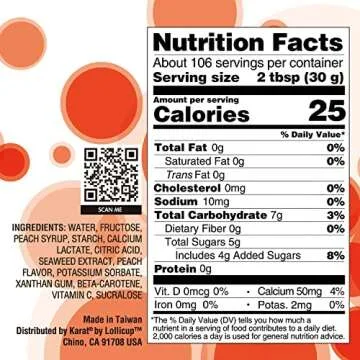 Tea Zone 7 lbs Peach Popping Pearls