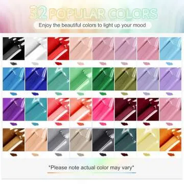 JODSONE 36 PCS Gel Nail Polish Set - 32 Colors