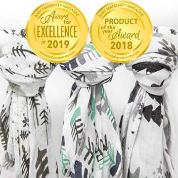 Extra-Large Kids N' Such Muslin Swaddle Blanket Pack