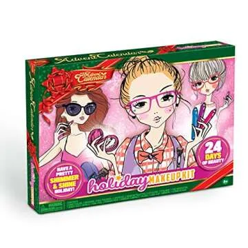 JOYIN Christmas Advent Calendar 2024, Christmas Countdown Make Up Set for Girls,24 Days Beauty Advent Calendar,Xmas Makeup Dress Up Gift Set, Princess Gift Advent Calendar,Advent Calendar 2024 Girls
