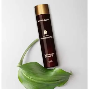 L'ANZA Keratin Healing Oil Lustrous Shampoo, Keratin Shampoo For Dry Damaged Hair, Boosts Shine, Strength and Hair Health, Repairing Damage and Prevents Frizz, Sulfate Free, Cruelty Free (32 Fl Oz)