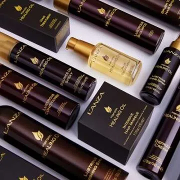 L'ANZA Keratin Healing Oil Lustrous Shampoo, Keratin Shampoo For Dry Damaged Hair, Boosts Shine, Strength and Hair Health, Repairing Damage and Prevents Frizz, Sulfate Free, Cruelty Free (32 Fl Oz)