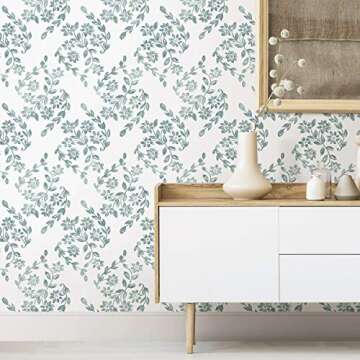 Transform Your Space with NuWallpaper Teal Pomfret Peel & Stick Wallpaper