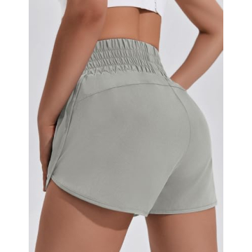 PINSPARK Running Shorts for Women High Waisted Activewear