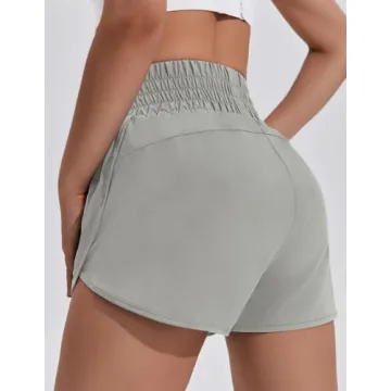 PINSPARK Running Shorts for Women High Waisted Activewear