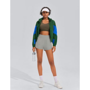 PINSPARK Running Shorts for Women High Waisted Activewear