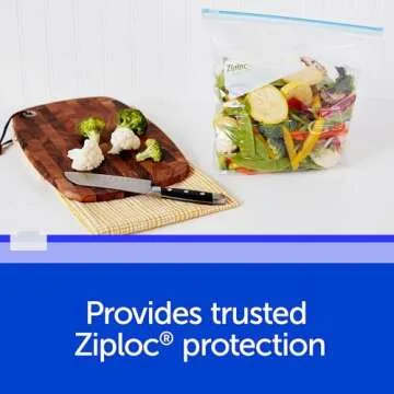Ziploc Quart Slider Bags with Power Shield Tech, 136 Count