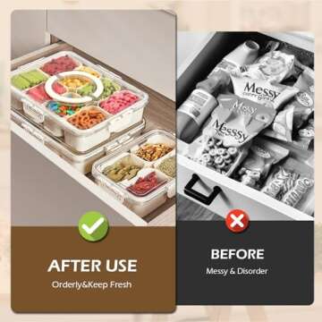 YEAHGO Snackle Box - Perfect for Parties & Travel