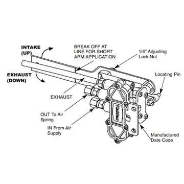Haldex Midland 90054007 Height Control Valve, 1 Pack