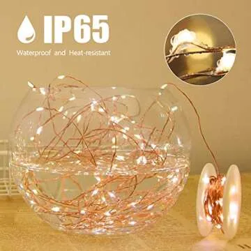 HSicily Fairy Lights Plug-in, 33ft 100 LED Twinkle String Lights with Remote Timer - 8 Modes for Bedroom, Christmas, Thanksgiving, Patio, Wedding, Party & Indoor/Outdoor Decor