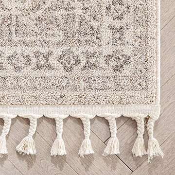 Well Woven Caro Beige Tribal Medallion Area Rug