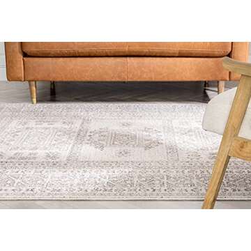 Well Woven Caro Beige Tribal Medallion Area Rug