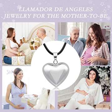 EUDORA Harmony Bola Pregnancy Silver Necklace Pendant