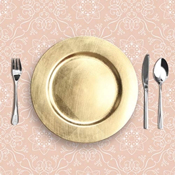 Elegant Charger Plates Set of 12 for Special Events