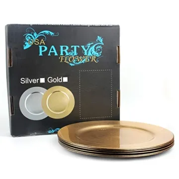 Elegant Charger Plates Set of 12 for Special Events