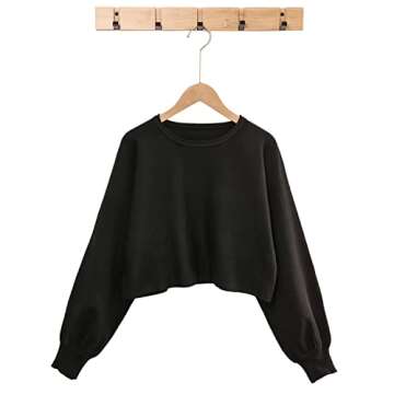 Saeklia Women's Cozy 2 Piece Outfits Lounge Pajamas Sets Long Sleeve Knit Tops and Shorts Sweatsuits Workout Sleepwear Set - Black S