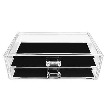Sorbus Stackable Acrylic Drawers for Makeup Organization