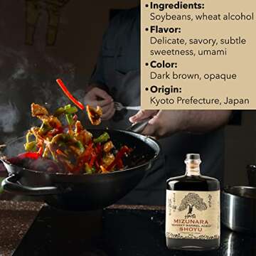HAKU Mizunara Whiskey Barrel Aged Shoyu Soy Sauce (750 ml) - Authentic Japanese Artisanal Umami Seasoning Dark Sauce - Traditional Gourmet Dip Sauce & Marinade for Sushi, Meat, Rice & Asian Cuisines