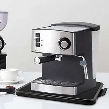 Kitchen Caddy Coffee Maker Sliding Tray, Premium Under Cabinet Appliance Coffee Maker Toaster Blender Air Fryer Stand Mixer (Alloy Steel, 11.7" W x 13.8" D)