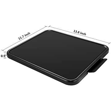 Kitchen Caddy Coffee Maker Sliding Tray, Premium Under Cabinet Appliance Coffee Maker Toaster Blender Air Fryer Stand Mixer (Alloy Steel, 11.7" W x 13.8" D)