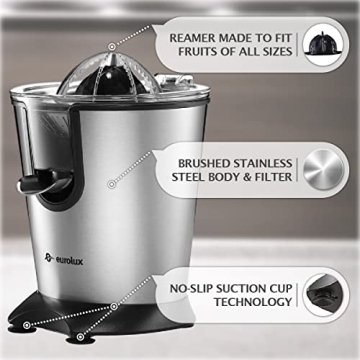 Effortless Citrus Juicing with Eurolux Electric Juicer