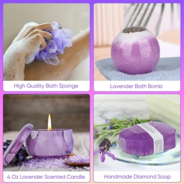 Lavender Spa Gift Box for Relaxation - Self Care
