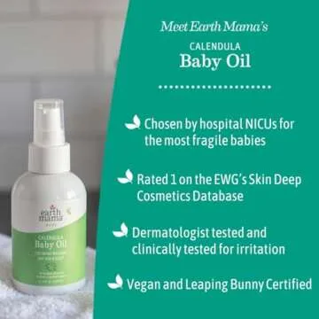 Gentle Organic Baby Oil for Newborn Skin Care