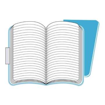 Moleskine Volant Journal, Soft Cover, XL (7.5" x 9.5") Ruled/Lined, Manganese Blue, 56 Pages (Set of 2)